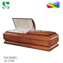 Plain American style wooden custom casket for cremation